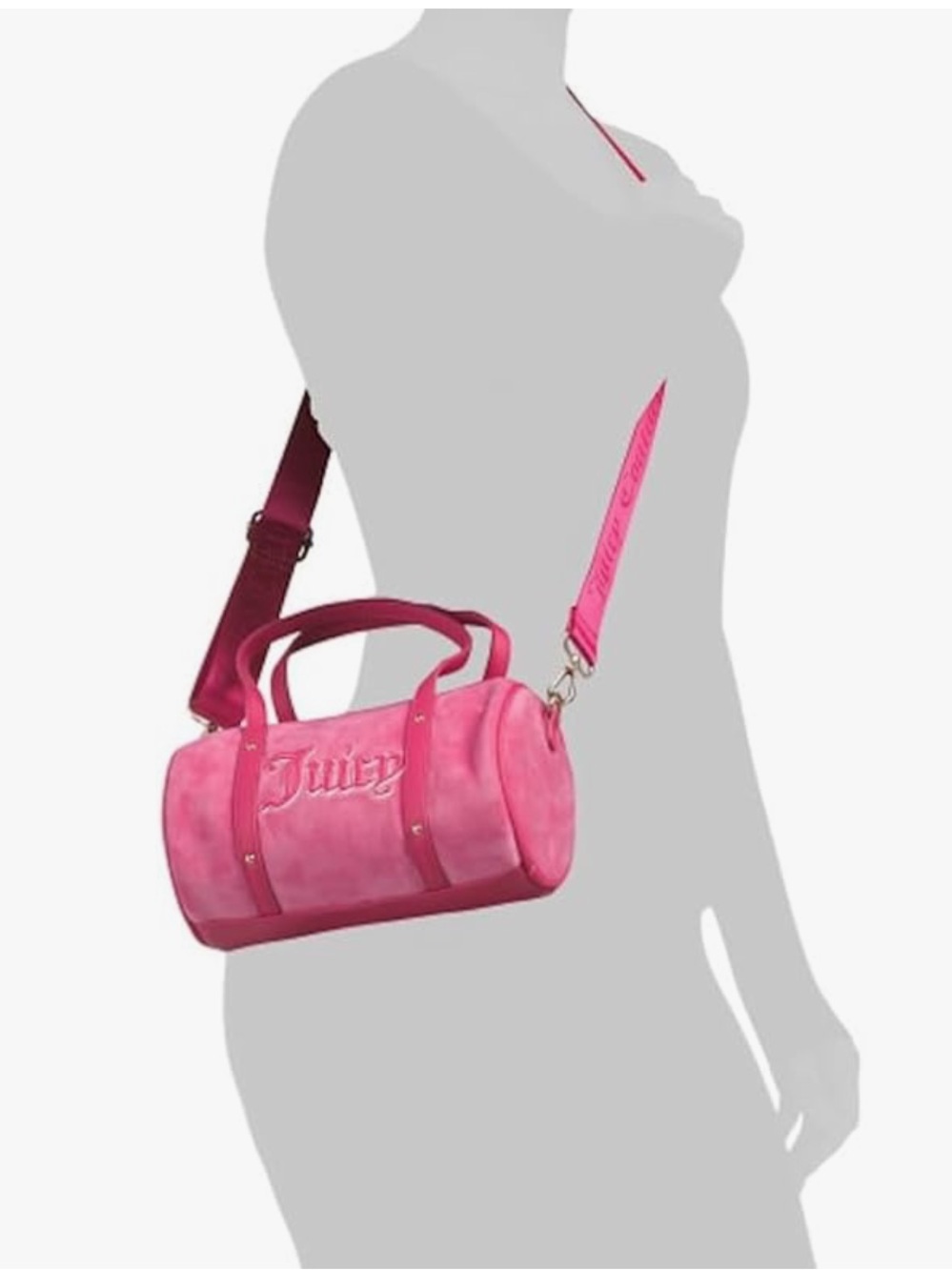 JUICY COUTURE Pink Mini Barrel Crossbody Handbag. - Picture 5 of 5